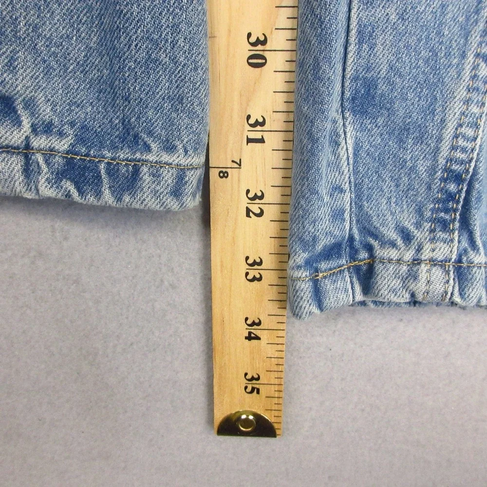 Zara Jeans NWT Women 6 Blue Light Wash Cargo Pocket High-Rise Loose Back Flaps - Picture 8 of 11